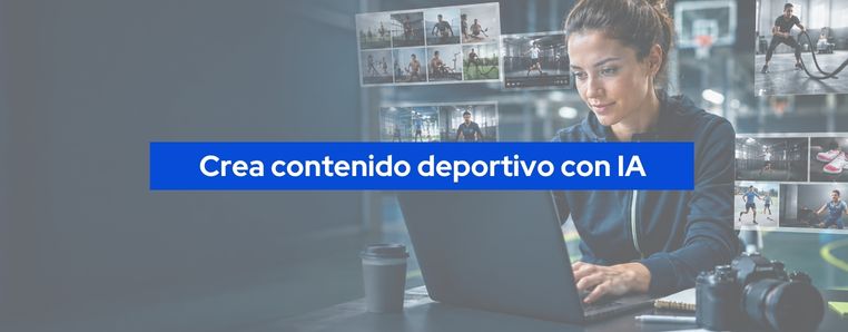 Social media manager creando contenido para un club deportivo