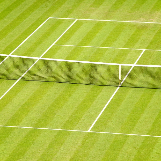 Pista de tenis hierba