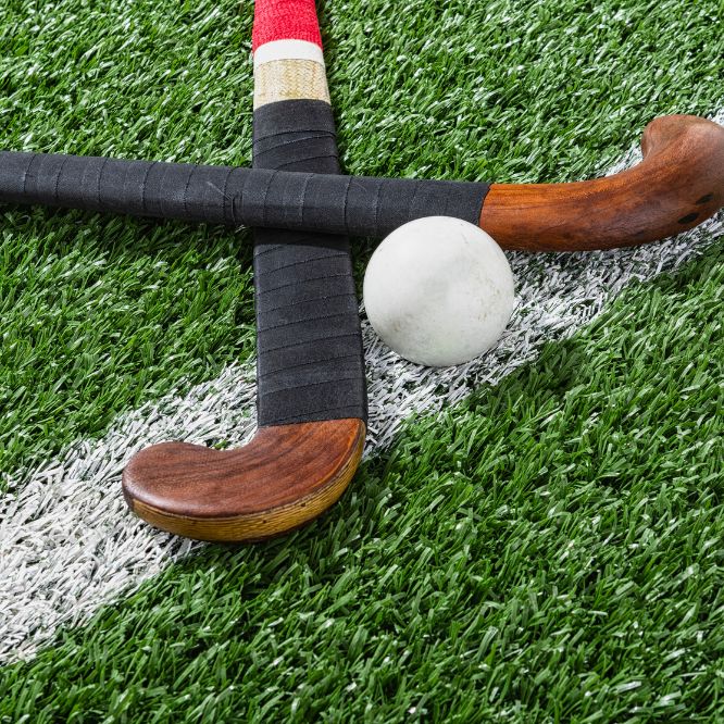 Pelota y equipamiento hockey hierba