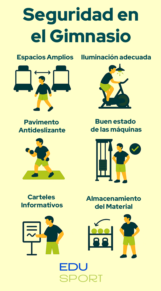 prevencion de riesgos laborales en gimnasios